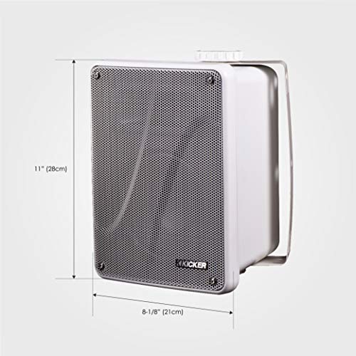 Kicker KB6000 2Way Full Range Indoor Outdoor Marine Speakers (Pair