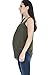 Smallshow Women's Maternity Nursing Tank Top Sleeveless Comfy Breastfeeding Clothes,Olive Green,X-Large
