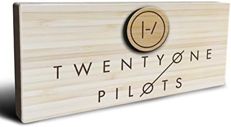 Twenty One Pilots - Mini Desk Decor - Fan Art Bamboo Home Decoration - Perfect Gift Idea - 8" x 4"