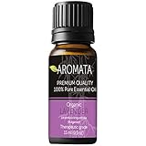 Organic 100% Pure Lavender Essential Oil by AROMATA - Enjoy the soothing, Therapeutic health benefits of this premium-quality, undiluted, therapeutic-grade lavender oil - (15ml)