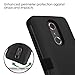 Phonelicious Tuff Case Series for ZTE Blade Spark Z971 [Heavy Duty] [Shock Absorption] [Drop Protection] Impact Phone Tuff Cover + Screen Protector & Stylus (All Black TUFF)
