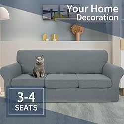 JIVINER Newest 4 Pieces Oversized Sofa Slipcovers