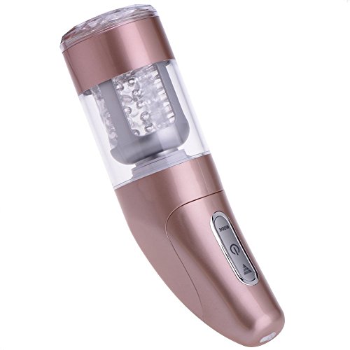 Fanxy(TM) USB Charging Masturbation Cup Hands Free Comprehensive Massage of Penis Sexual Pleasure of Insertion and Thrusting Electric Male Masturbator 3-Frequency 5 Rotation
