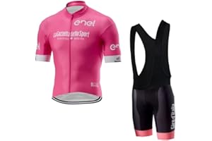 SGCIKER Italy Tour Team Cycling Jersey Set,Summer Short Sleeve Cycle Shirt MTB Bike Clothing Bib Short Kits 9D Gel Pad