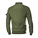 DAVID.ANN Men's Bomber Flight Jacket,Army Green,Medium