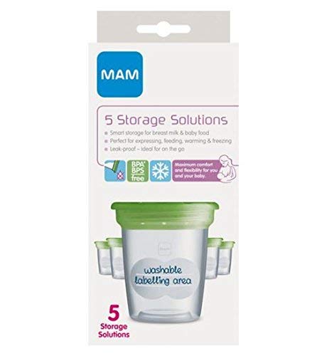 mam milk storage pots