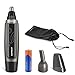 SUPRENT Nose & Ear Hair Trimmer, Wet/Dry Nose Hair Clipper for Businessmen with LED Light, Waterproof Stainless Steel Rotation Blade, 1 AA Battery-Include (Black)