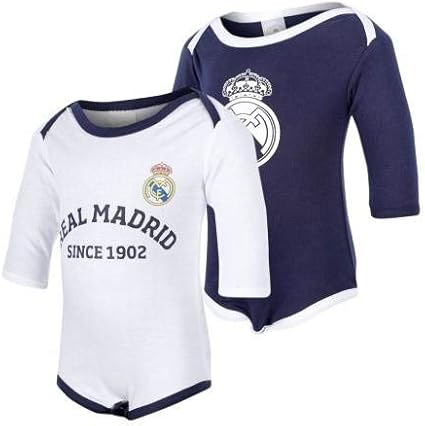 PACK 2 BODYS BEBÉ REAL MADRID TALLA 1 MES: Amazon.es: Deportes y ...