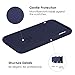 Compatible with iPhone Xs/X Case, iPhone 10 Case, JASBON Liquid Silicone Phone Case with Free Screen Protector Gel Rubber Shockproof Cover Full Protective Case for Apple iPhone Xs/X-Dark Blue