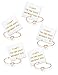 CHICNOW Wedding Party Maid of Honor Proposal Bangle Rose Gold Bracelet (Rose Gold Set of 5)