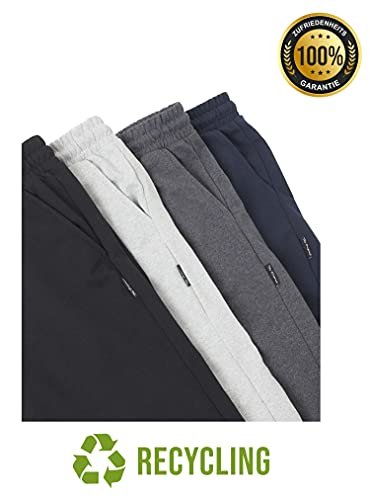 COMEOR Jogginghose Herren Baumwolle Sweathose - Lange Sport Hose Herren - Jogger Trainingshose Herren, Relaxing Hose (Schwarz, XL)