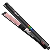 Flat Iron for Hair - Hair Straightener with Dual Voltage & 10s Instant Heat, Professional 2 in 1 Ceramic Flat Iron (1 Inch) with 11 Heat Levels, Digital Display, Auto Shut off for Home, Travel & Salon