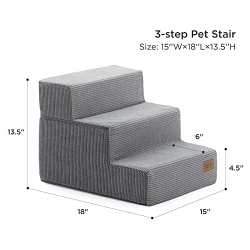Lesure Dog Stairs for Small Dogs Pet Stairs for High Beds and Couch