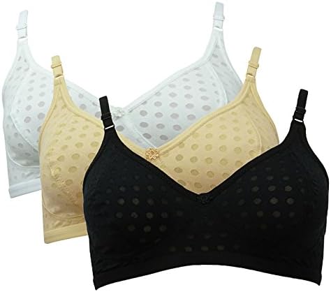 Body Tonic Pack Of 6 Pcs Ladies Solid Wireless Assorted Colour Womens Bra