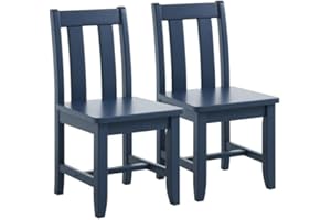 MUSEHOMEINC Kids Wooden Chair for Toddlers, Toddler Chair for Playing or Activity, Set of 2, Activity Chair for Children/Kids Wooden Chair/Preschool Furniture/Gift for Boys Girls. (Blue, Chair)