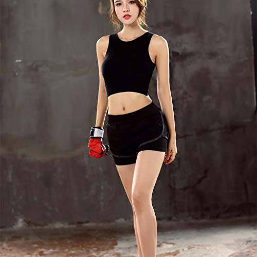 Women Racerback Sports Bras - Medium Impact Workout Seamless Slimming Underwear-Padded Strappy Sports Bra Yoga Tops Activewear Workout Clothes for Women