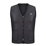 blue--net Heated Vest, USB Charging Electric Heated Body Warmer Dow Vest, Washable Heating Warm Clothing for Outdoor Camping,Cycling Skiing
