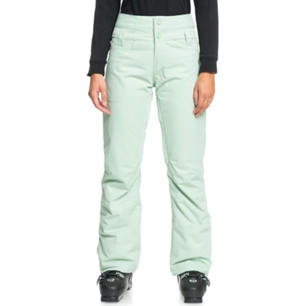 Roxy Women's Tailored Backyard Snow Pants - Weatherproof With Adjustable Waist & Boot Gaiters