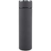 Fdit Stainless Steel Vacuum Water Bottle Tea Coffee Leak Car Office Cups(grey)