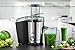 Juicer Machine, Aicok Juice Extractor, 800W Centrifugal Juicer with 3'' Wide Mouth, Dual Speed Stainless Steel Juicer with Anti-drip Mouth, Non-slip feet, BPA Free