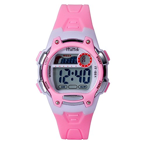 Hiwatch Kids Digital Watches Waterproof Led Sport Watches With Alarm For Boys And Girls Pink Buy Online In Cambodia Hi Watch Products In Cambodia See Prices Reviews And Free
