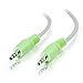 Legrand - C2G 3.5mm Male to Male Cable, Stereo Audio Extension Cable, Beige auxiliary Port Extension Cable, 12 Foot Audio Extension Cable, 1 Count, C2G 27412