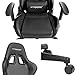 GTRACING Ergonomic Gaming Chair,Racing Office Computer Chair,Home Office Chair,High Back Gaming Desk Chair with 4D Adjustable Arms,Heavy Duty Metal Base,Swivels Reclines black and white