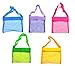 Shell Bags Beach Bag for Kids 5 Pcs Colorful Mesh Beach Bags Kids Seashell Mesh Bag for Kids Storage Shell Fruit Vegetable Or Toys(Set of 5)