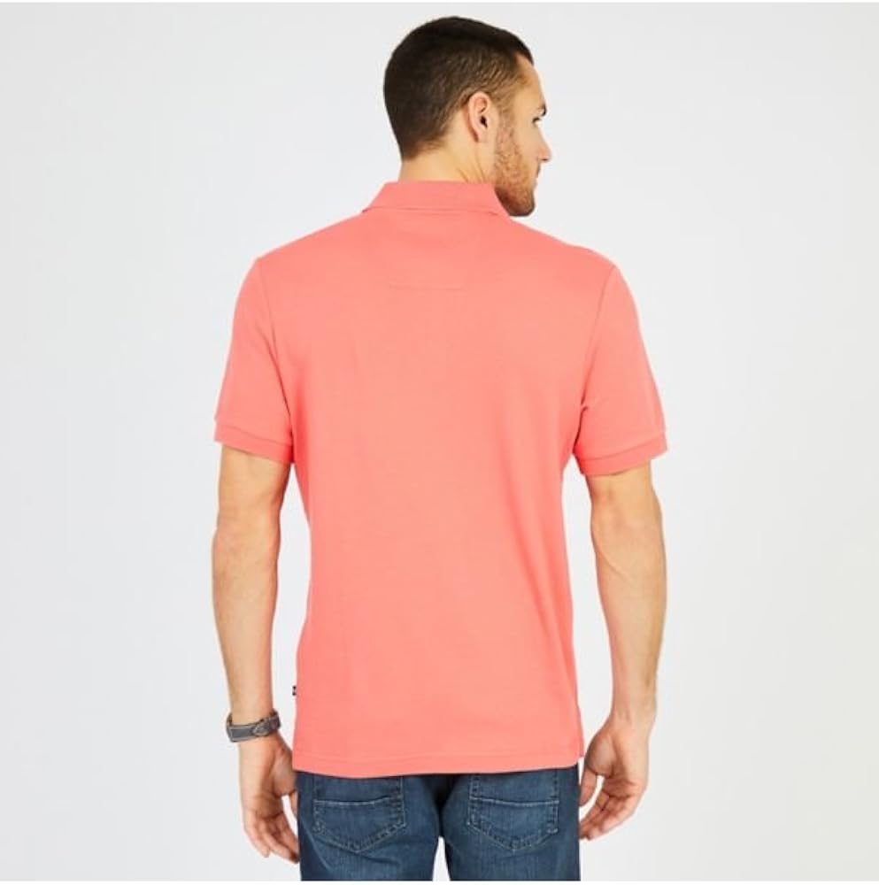 Nautica Men's Classic Fit Short Sleeve Solid Soft Cotton Polo Shirt at  Men’s Clothing store