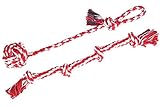 PUPTECK 2 Pack Set Dog Rope Toy Pet Tough Chew Knotted Tug Toys for Medium or Large Breed Aggressive Chewers