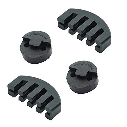 Violin Mute Practice Violin Silencer Rubber Mute for Violins for 1/2 3/4 4/4 Violin Soft Rubber 2pc Claw 2pc Round