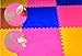 Babrit 9 Pieces Multi-color Exercise Mat Play Puzzle Mat Interlocking Exercise Floor Mat for Kid Indoor Fun