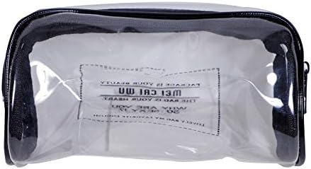ERA INNOVATIVE GIFTING Women Transparent Cosmetic Bag Clear Zipper for Travel or Make Up Case 19x8x10 Cms Pack of 1