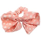 Leegoal 1PC Korean Style Lovely Big Rabbit Ear Bow Headband Ponytail Holder Hair Tie Band (Pink)