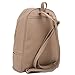 COPI Women's Simple Design Fashion Quilted Casual Backpacks Beige, Not big bag