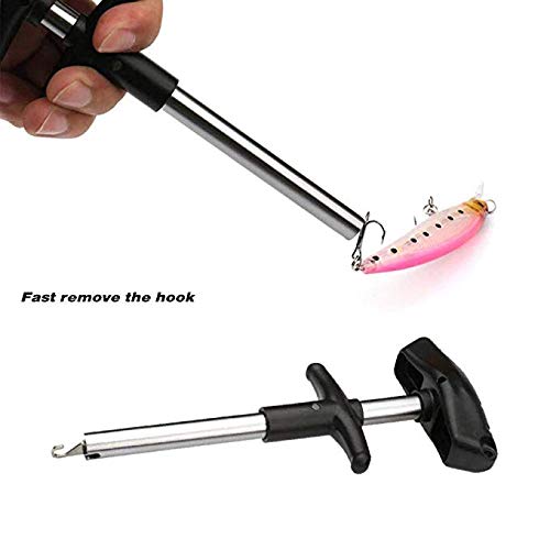 2 Pack Easy Fish Hook Remover Tools -New Squeeze-Out Fish Hook Separator Tool, Portable Easy Reach Fishing Hooks Extractor, Fast Decoupling, No Injury