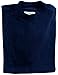 Good Life Mens Luxury Cotton Mock Neck Shirt Pre-Shrunk (Large, Navy Blue)
