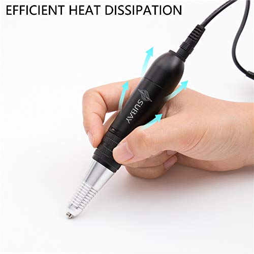Professional Nail Drill Machine 25000RPM Electric Nail File Portable Manicure set with 12 Nail Drill Bit and Sanding Bands for Acrylic Gel Nails