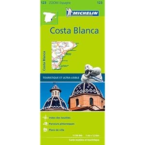 COSTA BLANCA 11123 CARTE ZOOM MICHELIN KAART