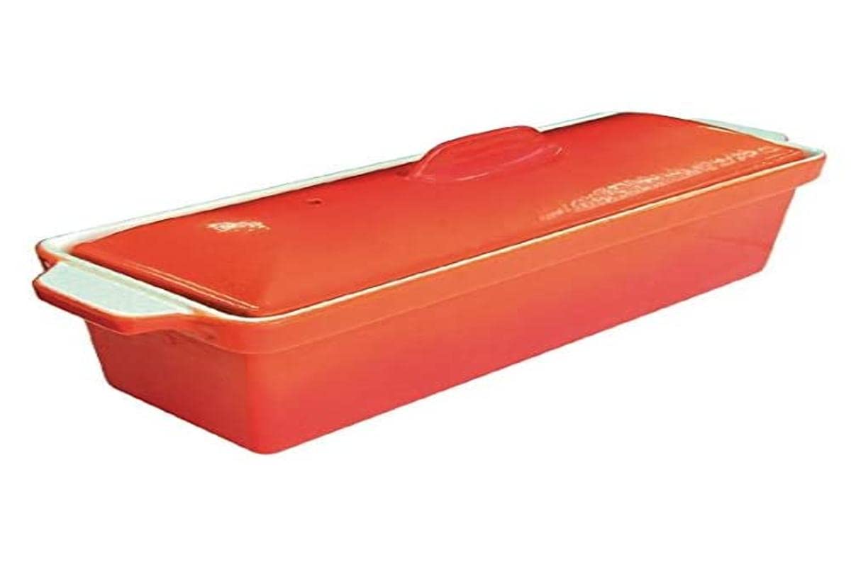 Vogue W456 Orange Pate Terrine 1.7Ltr 110X340X105mm Commercial Pan Dish