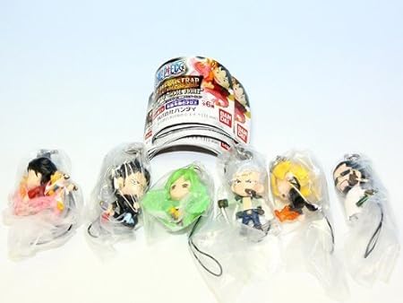 Amazon ワンピースストラップ パンクハザード編 Cool Fight One Piece Strap ガチャ バンダイ 全６種フルコンプセット Dp台紙おまけ付き アニメ 萌えグッズ 通販