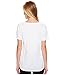 NIKE Women's Dry Training Scoop Tee, White, Large