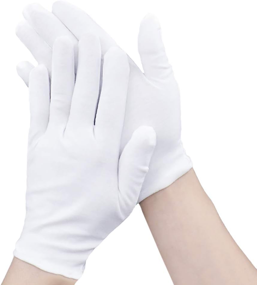 100 White SoftHand Cotton Moisturising Gloves Work Gloves, Extra