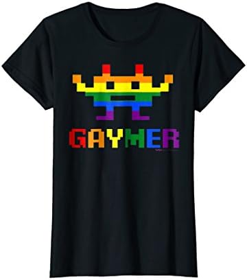 Womens Gaymer - Gay Gamer - Gaming T Shirt Small Black