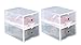 ITIDY Shoe-Boxes-Clear-Plastic,Shoe Box for Women and Men Size,Foldable Stackable Shoe Container,Closet Shelf Shoe Organizer,4pk,Large Size,Clear with White Frame