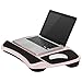 LapGear Laptop Lap Desk with Left & Right Mouse Pads - Rose Quartz (Fits up to 15.6