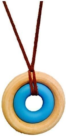 Organic Maple and Silicone Nursing Necklace - 100% certified BPA Free - Natural Maple
