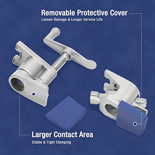 Paquete de 2 abrazaderas de tubo WORKPRO, abrazaderas de tubo ligeras de fundición a presión de aluminio para tubería negra I.D de 3/4 pulgadas, sujeción firme y estable con pies en forma de H para carpintería y metalurgia Paquete de 2 abrazaderas de tubo WORKPRO, abrazaderas de tubo ligeras de fundición a presión de aluminio para tubería negra I.D de 3/4 pulgadas, sujeción firme y estable con pies en forma de H para carpintería y metalurgia