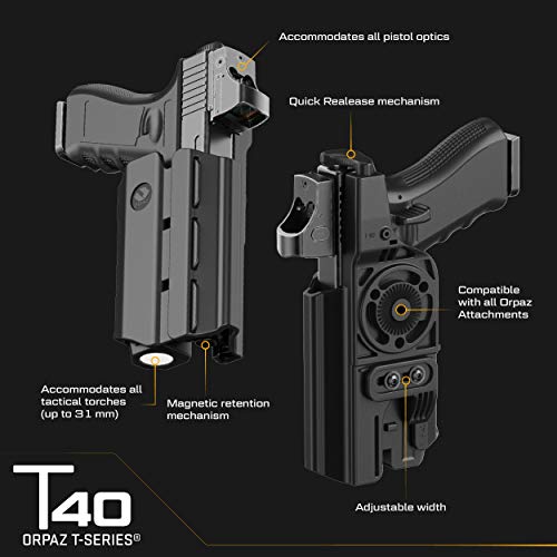 Orpaz Light Bearing Holster Compatible with Springfield XD Holster with Light/Laser/Sight/Optics