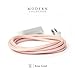 360 Electrical 360428 Habitat Modern Braided Extension Cord, 8 ft. - Rose Gold